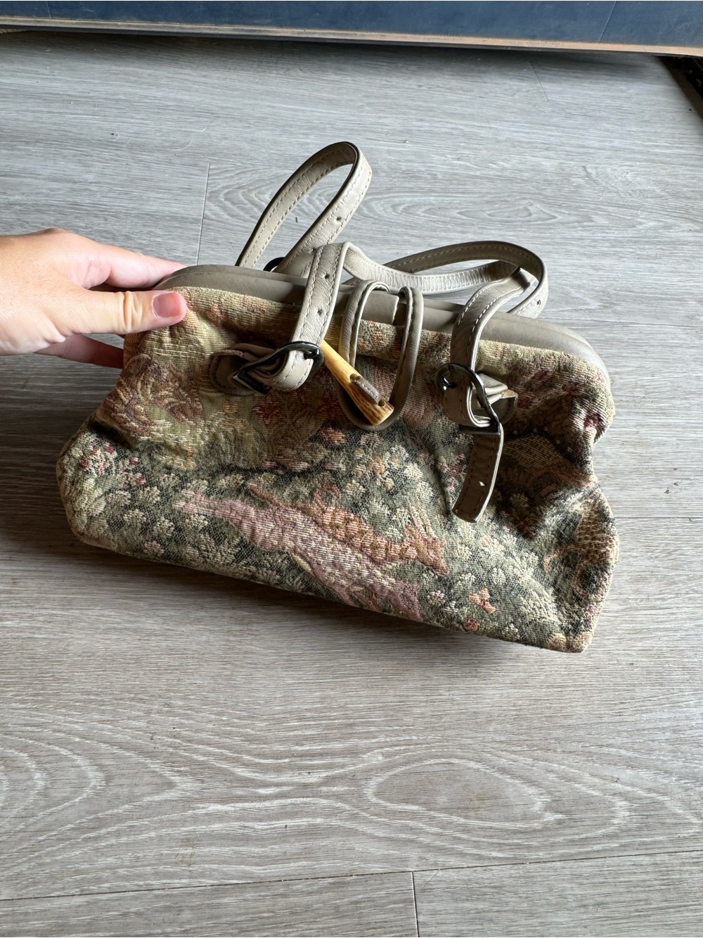 Vintage tapestry purse